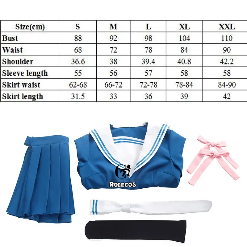 Fruits Basket: Tohru Honda Cosplay JK Girl School Uniform
