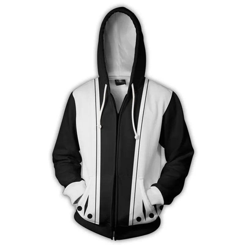 Bleach: Kenpachi Zaraki Kurosaki ichigo hoodie Sweatshirt Cosplay Costume coat Jumper Sweatshirt