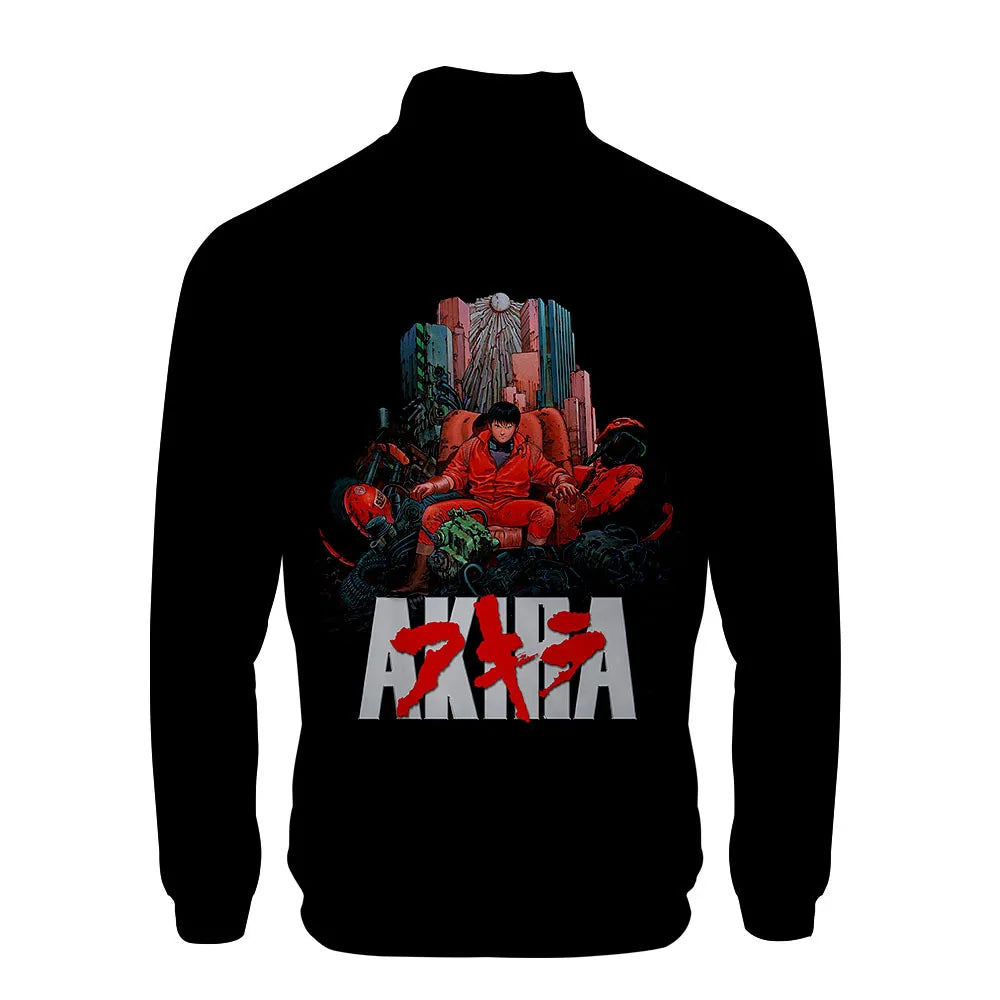 Akira: 3D Print Stand Collar Hoodie Hip Hop Men Women Zipper Hoodies Jacket Sweatshirts Clothes