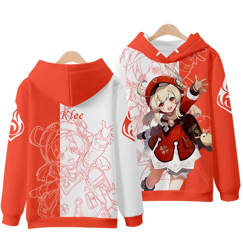 Genshin Impact: Raiden Shogun 3D Printed Men Women Hoodies Streetwear Fashion Pullover Harajuku Oversized Hoodie Clothing
