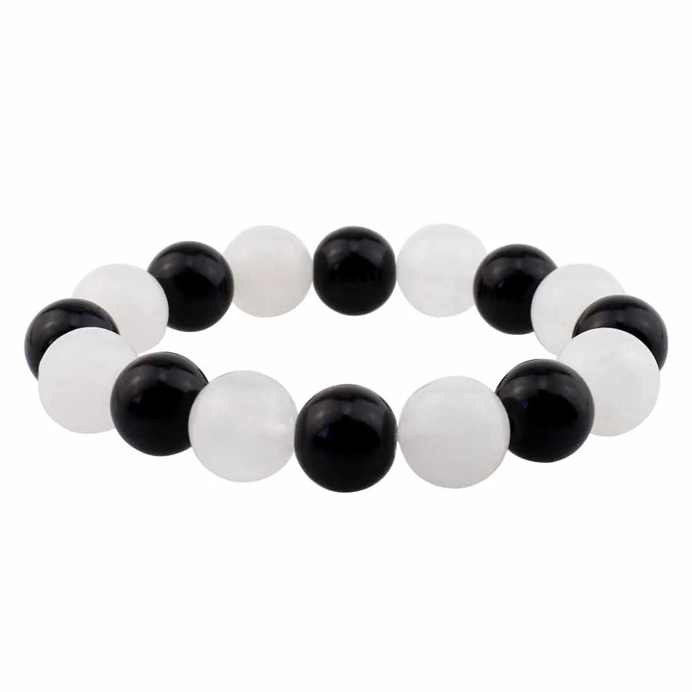 Anime Fruits Basket Kyo Sohma Bracelet White Red Crystal Beads Bangle Bracelets for Women Men Cosplay Props Jewelry
