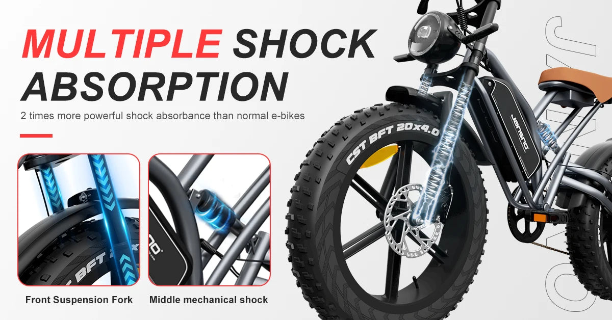 Yowamushi Pedal: Jansno x50 Adult Electric Bike 750W Motor EBicycle 48V 14AH 20 Inch Tire E-Bike Electric Mountain Bike Off-Road Motorcycle