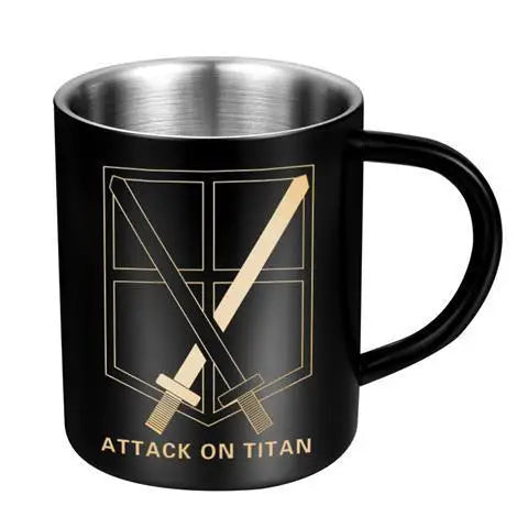 Attack on Titan: peripherals 304 stainless steel mug two-dimensional creative cartoon wings of freedom water cup gift