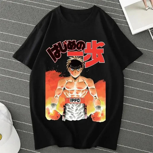 Hajime No Ippo: Kamogawa Boxing Gym T Shirt Makunouchi Takamura Celin KGB Print T Shirt Casual Plus Size T Shirt Women