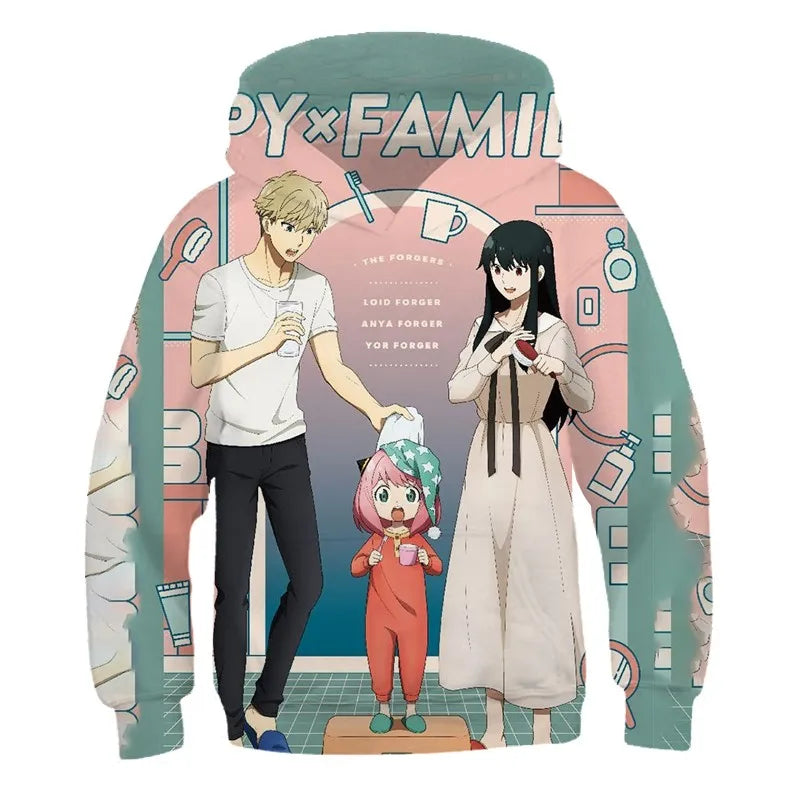 Spy x Family: (KIDS) Hoodies Sweatshirt Movie Style Spy Play House Pullover