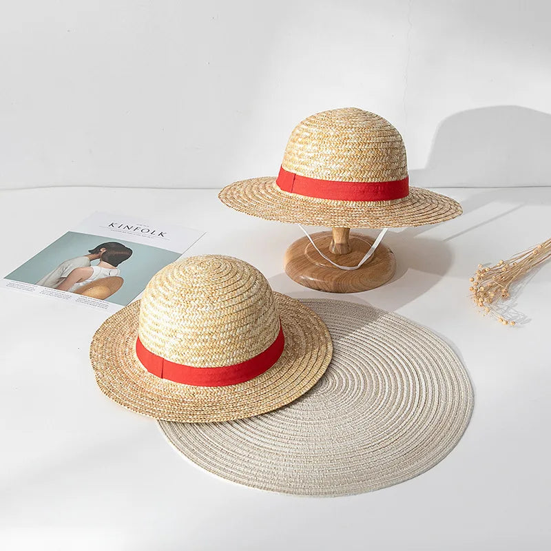 One Piece: Luffy Hat Straw Hat Performance Animation Cosplay Sun Protection Accessories Hat Summer Sun Hat Straw Hats For