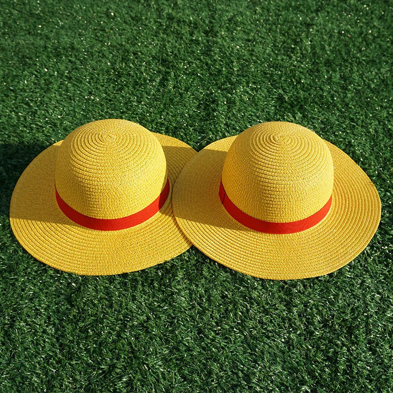 One Piece: Luffy Hat Straw Hat Performance Animation Cosplay Sun Protection Accessories Hat Summer Sun Hat Straw Hats For
