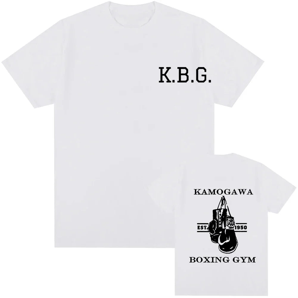 Hajime No Ippo: Kamogawa Boxing Gym T Shirt Makunouchi Takamura Celin KGB Print T Shirt Casual Plus Size T Shirt Women