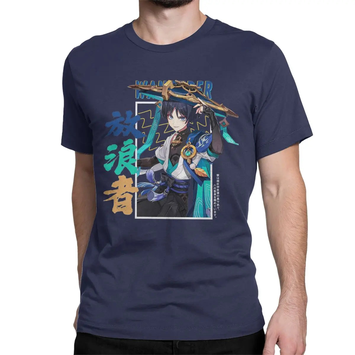Genshin Impact: Wanderer Scaramouche for Men Women T Shirt Vintage Tee Shirt Short Sleeve T-Shirt 100% Cotton Summer Clothing