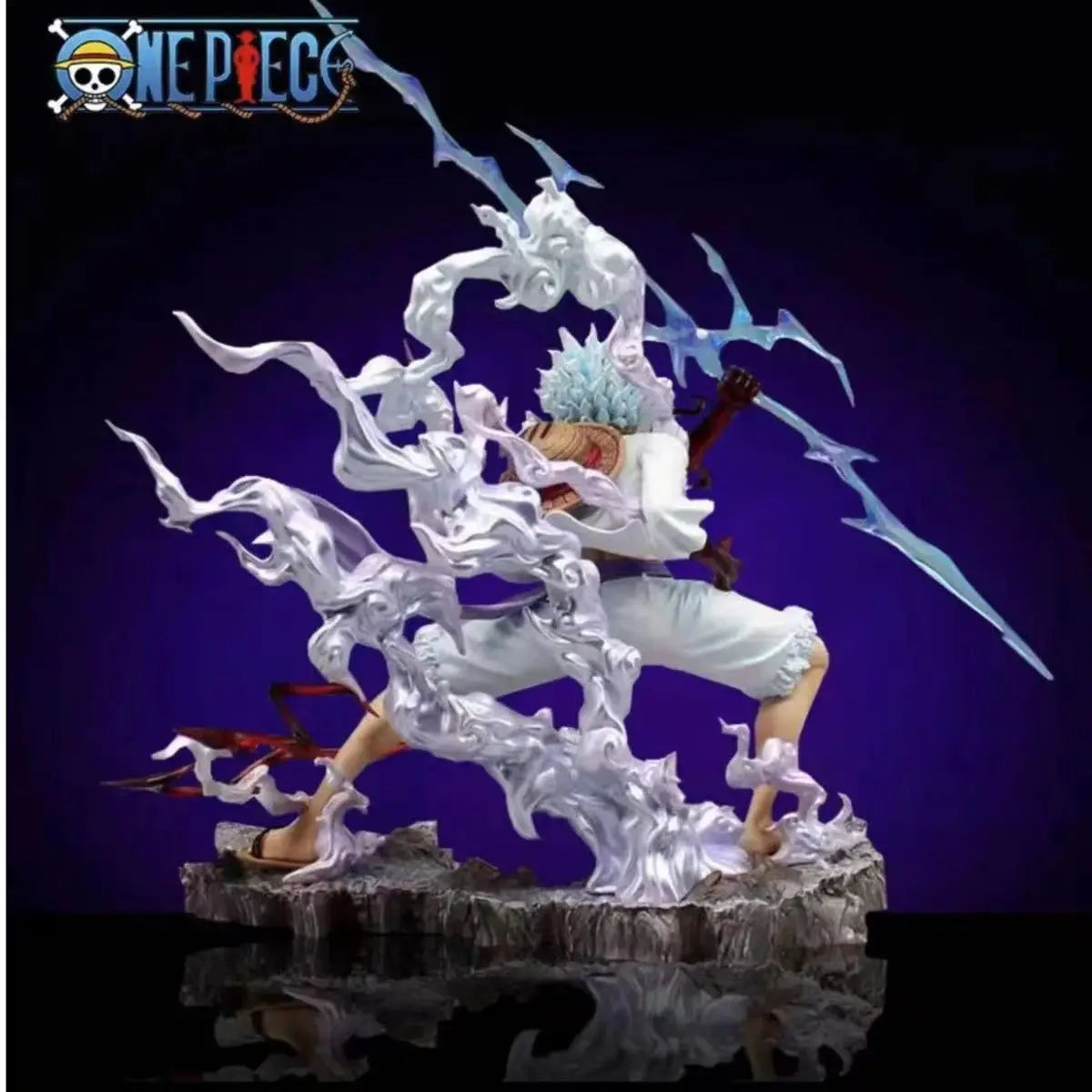 One Piece: 25cm Raiden Five Gear Nica Lightning Luffy Action Figure Model Statue Doll Toys Collection Decoration Model Toys Gift