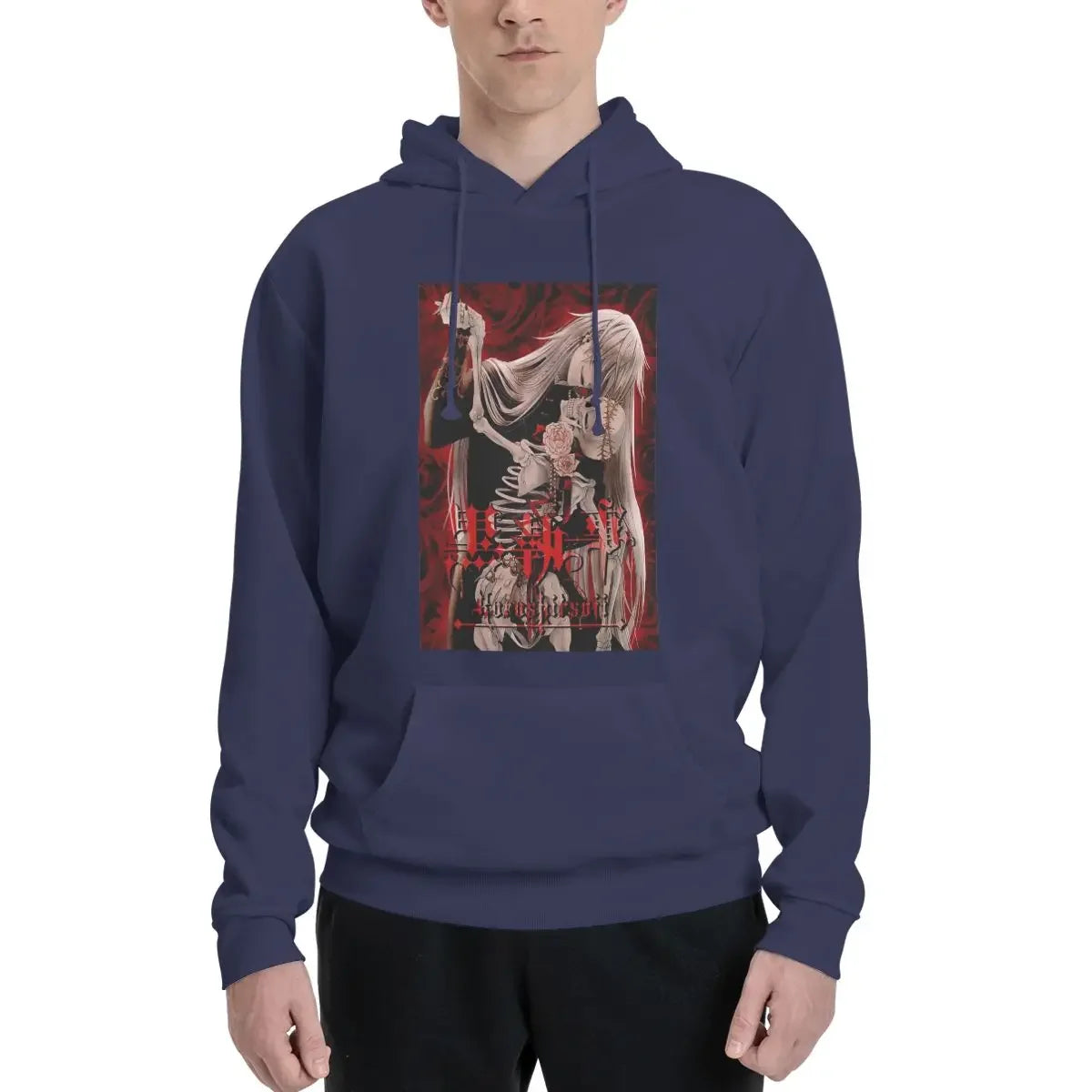 Black Butler: Undertaker Hoodies Men Women Casual Pullover Sweatshirt Hip Hop Long Sleeve Hooded Autumn Winter