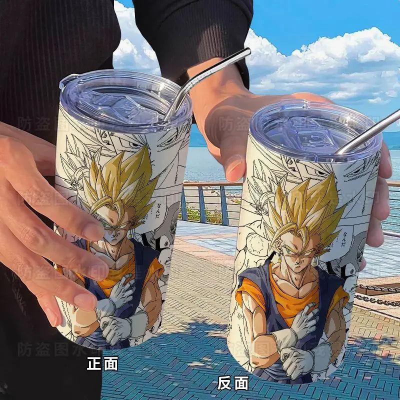 Dragon Ball: Creative Stainless Steel Insulated Cup Fashionable and High-Looking Straw Cup