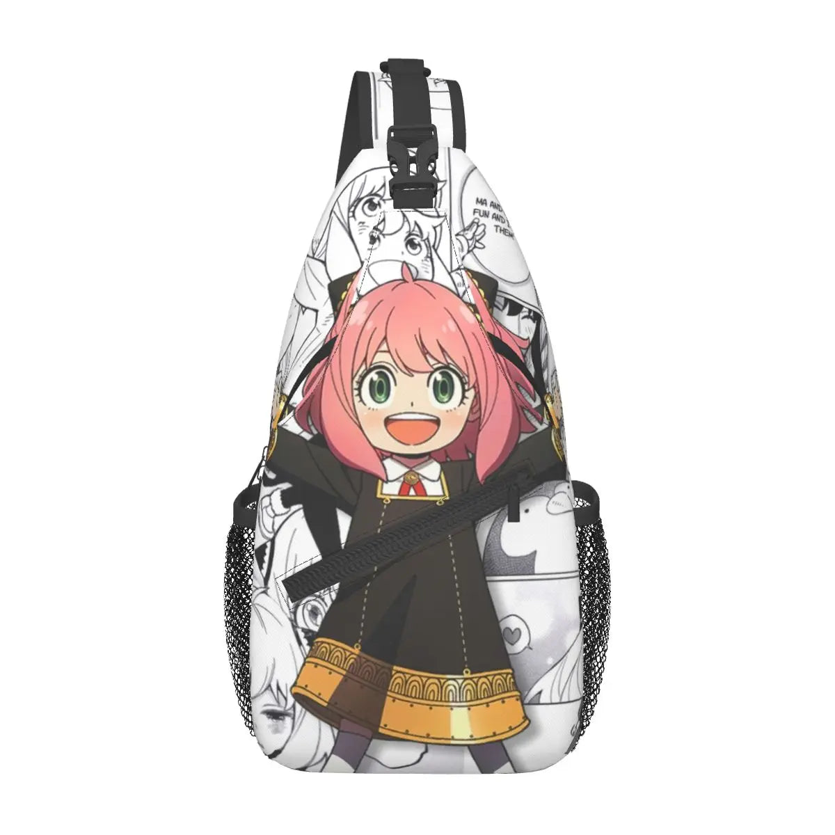 Spy X Family: Crossbody Sling Bag Small Chest Bag Anime Anya Forger Shoulder Backpack Daypack for Hiking Travel Travel Pack