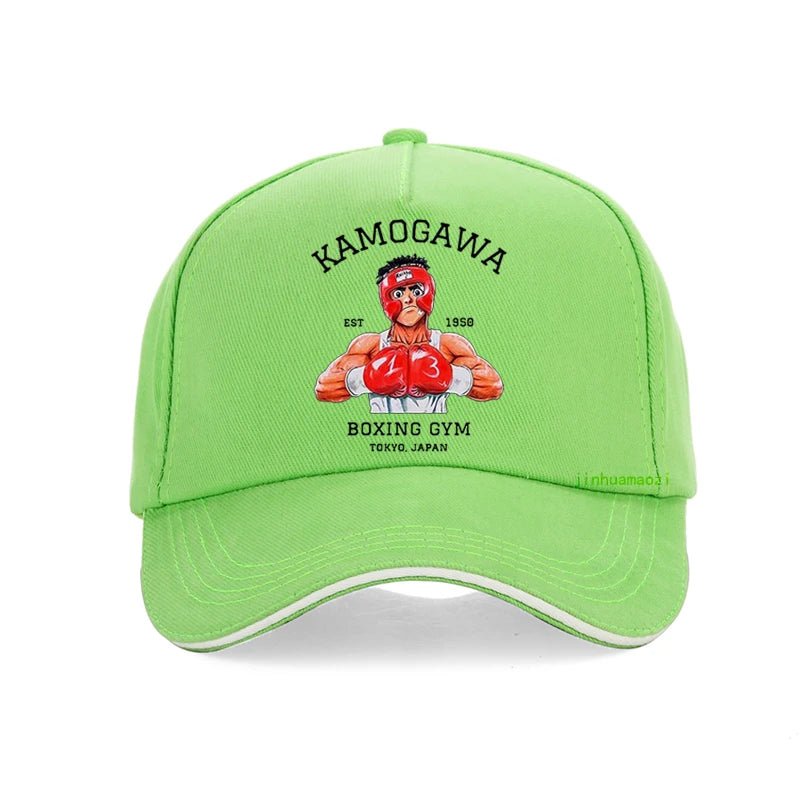 Hajime no Ippo: Vintage Baseball cap Cotton Men Summer Trucker hat Anime Kamogawa Boxing Gym hats Makunouchi Takamura