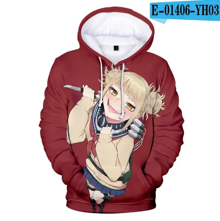 My Hero Academia: Midoriya Izuku All Might Cosplay Costume School Uniform Boku No Hero Academia 3D Print Mens Hoodies Sweatshirts