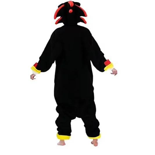 Sonic The Hedgehog: Onesies Adults Black Shadow Cartoon Pajamas Children Adult Animal Halloween Christmas Hedgehog Cosplay Raccoon Kigurumi Jumpsuit