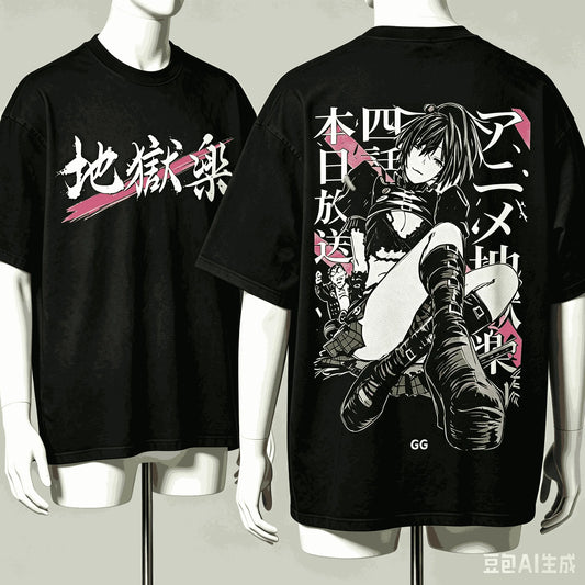 Hell's Paradise: Lover T-shirt Harajuku Cotton New Model High Street Retro Fashion Oversized Unisex hot product Comfortable
