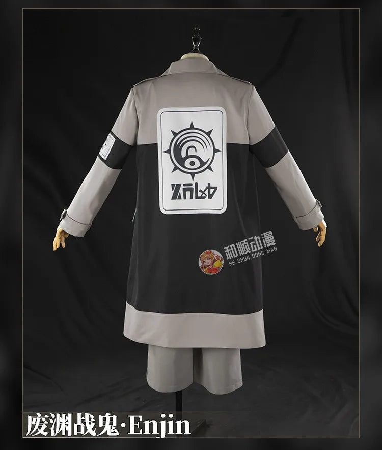 Gachiakuta: Enjin Cosplay Costume Cosplay Clothing Fancy Party Suit Coat Top Pants Halloween Carnival Uniforms Custom Made