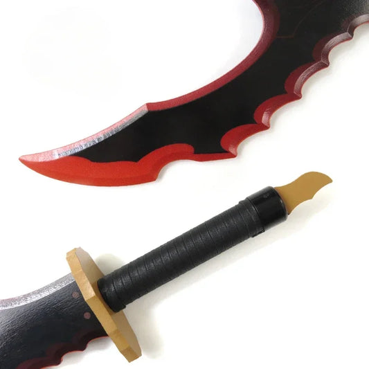 Solo Leveling: Cheng Xiaoyu Knight Killer Fangs Toy Sword Cosplay -52cm/58cm - Katana Wooden Safety Cos Performance Props Gift