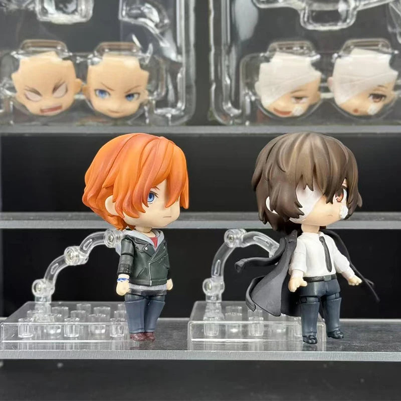 Bungo Stray Dogs: 10cm Anime Cute Nakahara Action Figure Figurine Edogawa Rampo Figure Dazai Osamu Toy Model PVC Collection Gift