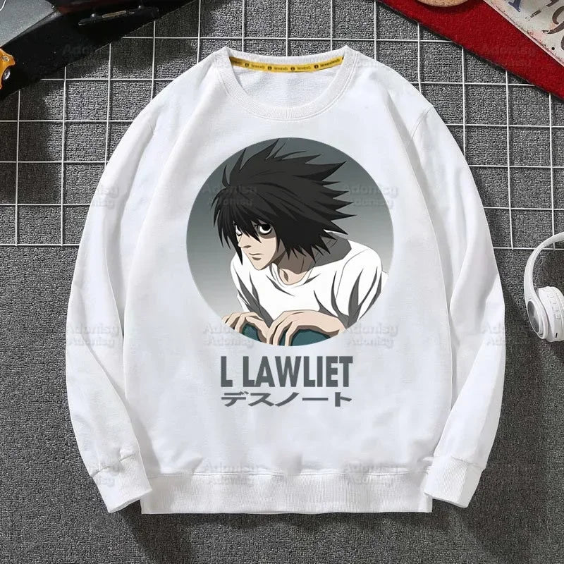 Death Note: L Ryuk Sweatshirts Harajuku Men's Ryuuku Animation Collectable Casual Clothes