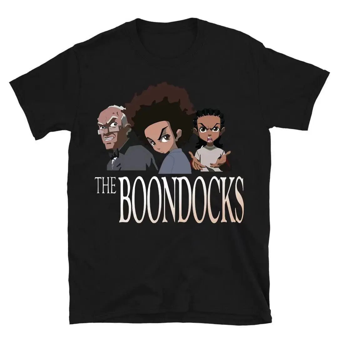 The Boondocks: Themed Unisex Funny Round Neck 100% Cotton T Shirt Harajuku Graphic T Shirts Men Clothing Oversized T Shirt