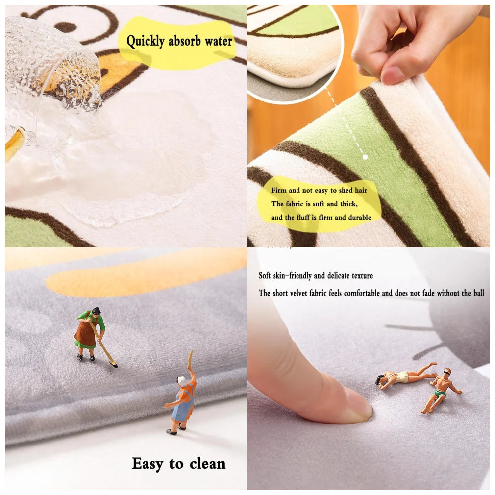 Baki Hanma: Yujiro Manga Hallway Carpet INS Style Soft Bedroom Floor House Laundry Room Mat Anti-skid Bedside Area Rugs