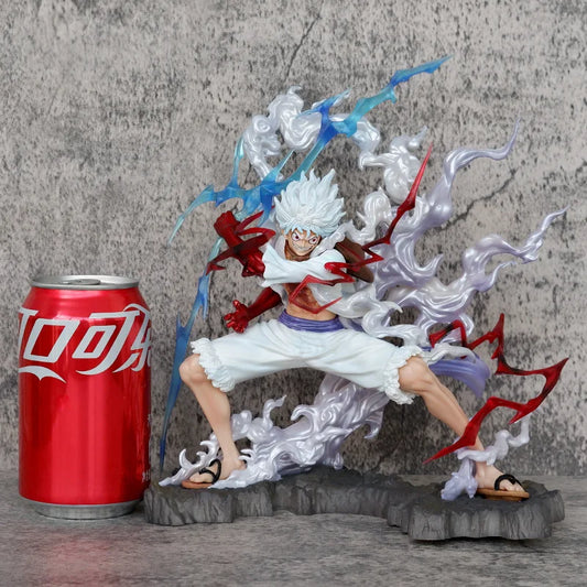 One Piece: 25cm Raiden Five Gear Nica Lightning Luffy Action Figure Model Statue Doll Toys Collection Decoration Model Toys Gift