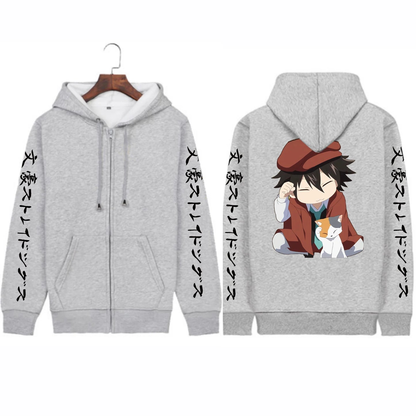 Bungo Stray Dogs: Kawaii Boy Edogawa Rampo Hoodies Harajuku Creative Cartoon Streetwear Long Sleeve Loose Sweatshirt