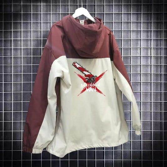 Chainsaw Man: Long Sleeve Jacket Unisex Coat Hoodie Zipper Fashion Cool Hooded Sweatshirt Top Cosplay Costume
