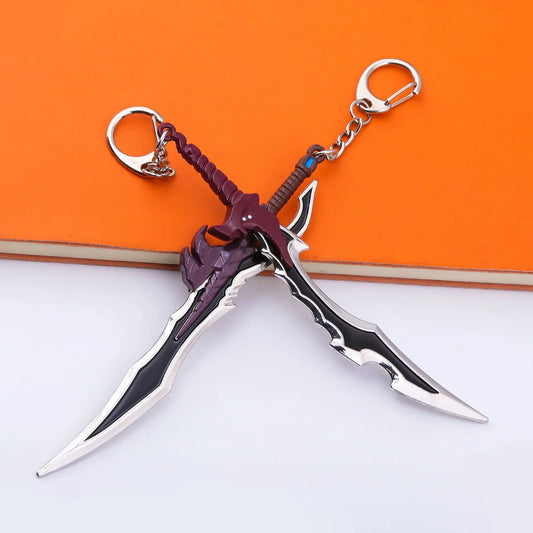 Solo Leveling: Personalized Keychain Pendant Sung Jin woo Yoo Jin ho Short Blade weapon Cosplay Props Fans Gift Jewelry