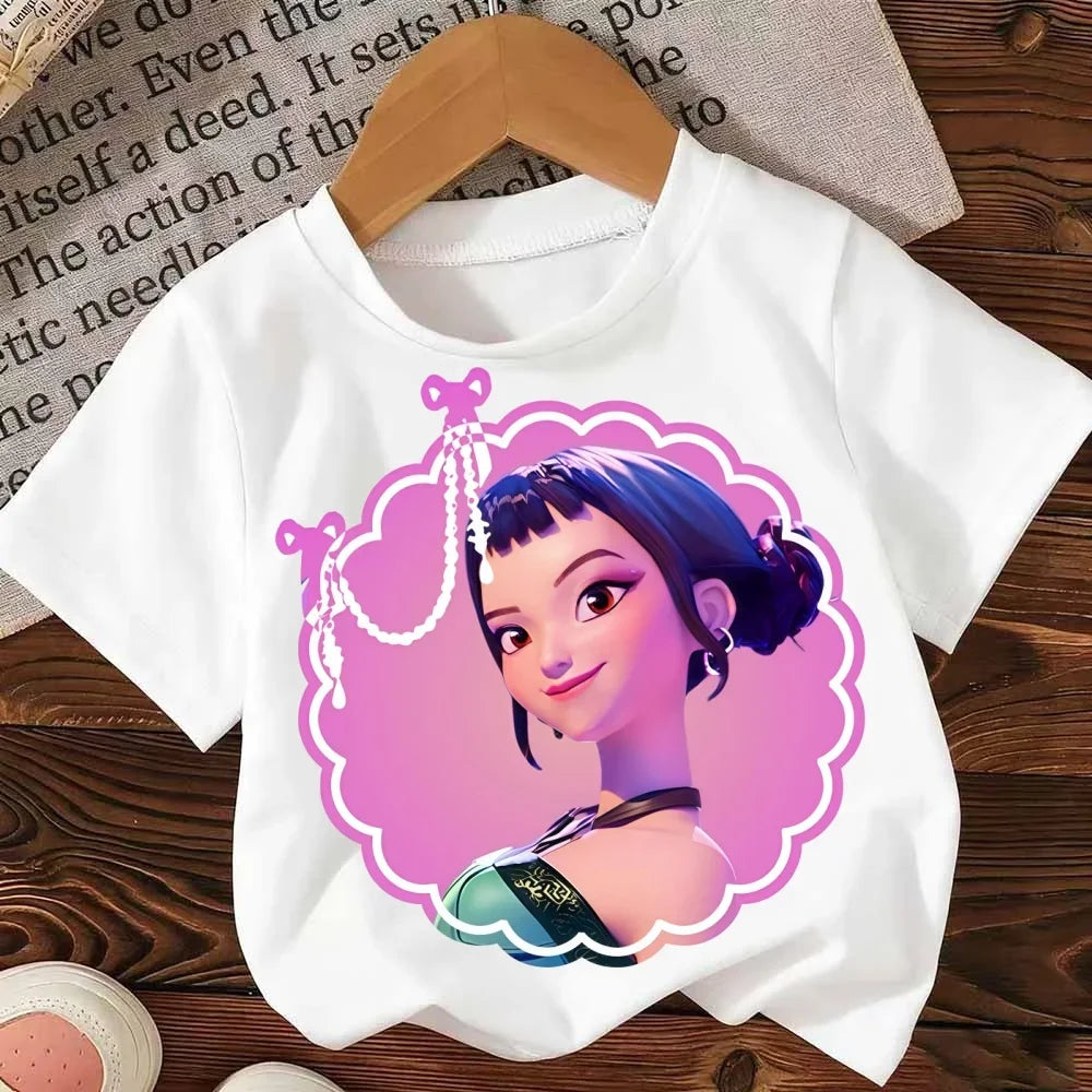 KPop Demon Hunters:Hasbro Movie Series Summer Children's Cotton T-Shirt - Boys and Girls - Baby Soft and Cute Top