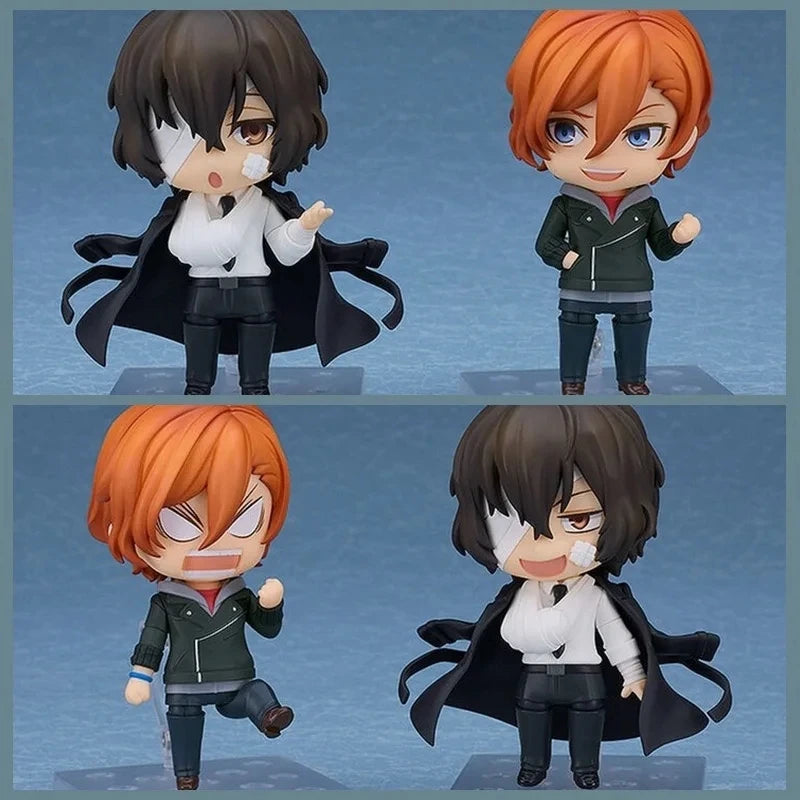 Bungo Stray Dogs: 10cm Anime Cute Nakahara Action Figure Figurine Edogawa Rampo Figure Dazai Osamu Toy Model PVC Collection Gift