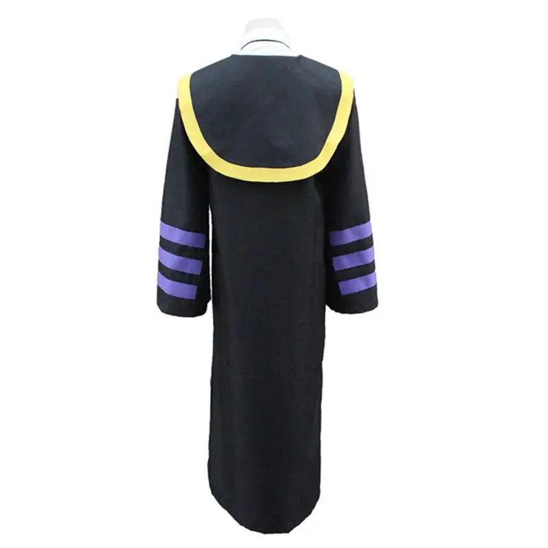 Assassination Classroom: Korosensei Cosplay Costume Cloak Cape Robe Tie Hat Party Suit Teacher School Uniform Women Men