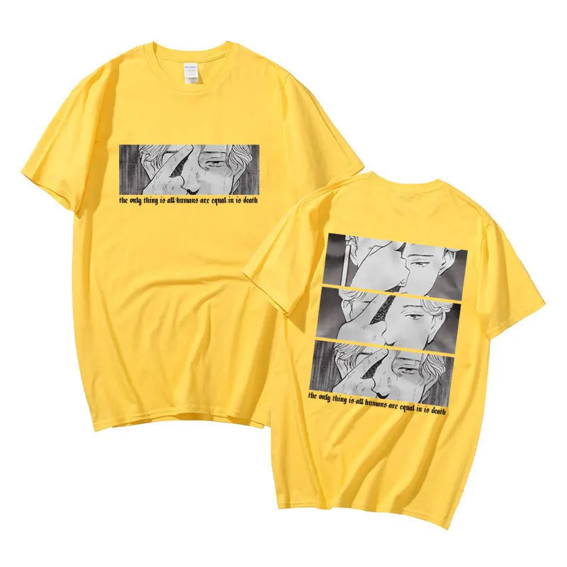 Vinland Saga: New Men T-shirt Anime Monster Naoki Urasawa T Shirt Tshirt The Onlg Thing Is All Humans Are Equal In Is Denth Tees