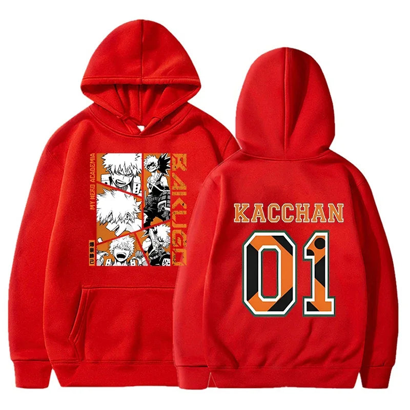 My Hero Academia: Bakugou Katsuki Print Hoodies Women Men Spring Autumn Fashion Pullovers Ladies Hooded Long Sleeve Sweatshirt