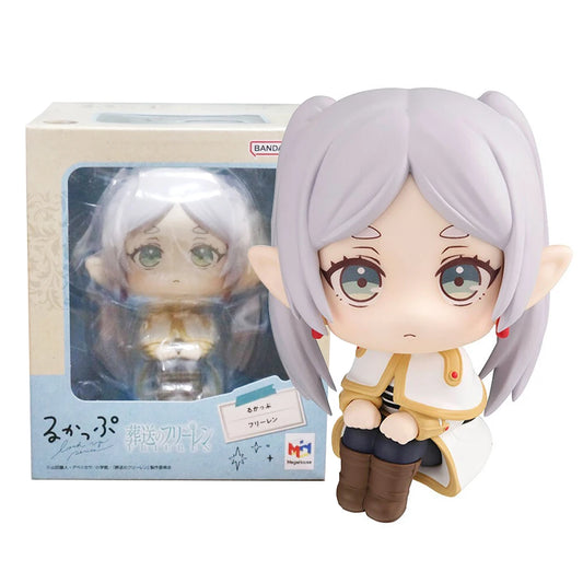 Frieren: 🥰 11CM Anime Sousou no Frieren Figure Look Up Doll Fern Cute Model Sitting Posture Toy Collection Aciton Figure Doll