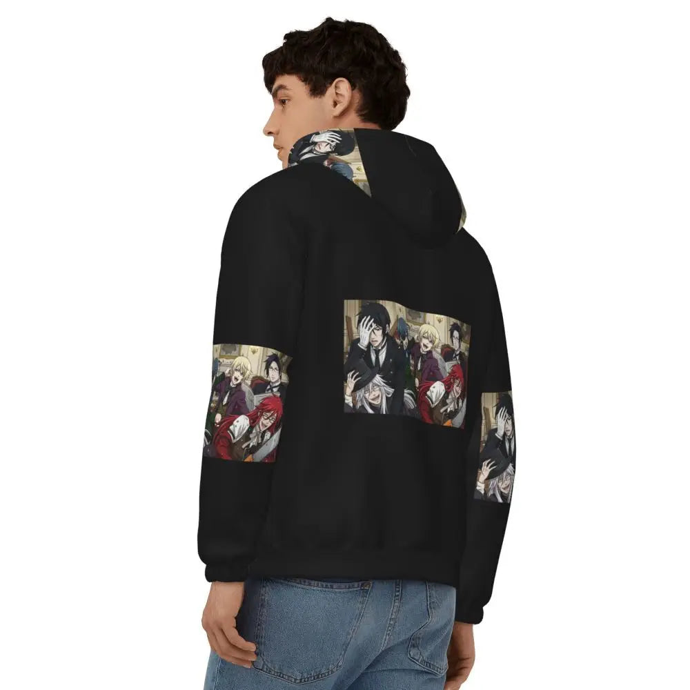 Sebastian Anime Black Butler Zipper Hoodie Harajuku Pullover Autumn Winter Men's Women's Sweatshirts Long Sleeve Tops