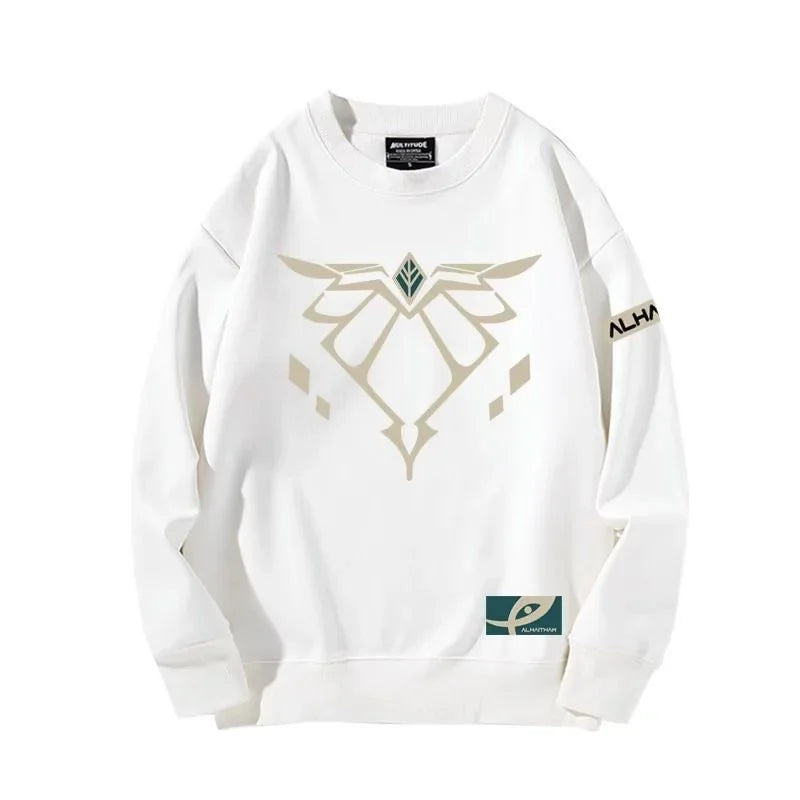 Genshin Impact: Alhaitham Cosplay Hoodie Women Men O-neck Long Sleeve Crewneck Sweatshirt Casual Tracksuit