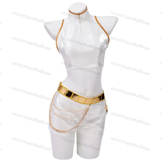 K-Pop Mira Rumi Zoey Cosplay Anime Demon Hunters Cosplay Costume Woman Black/White Gold Party Stage Play Uniform Girl Suit