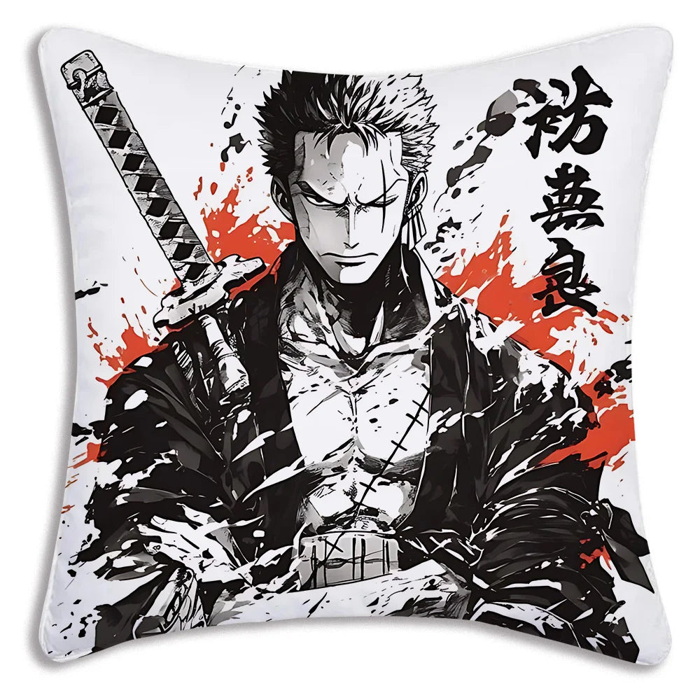 One Piece: Pillow Covers Sofa Decorative Home Double-sided Printing Short Plush Cute Cushion Cover