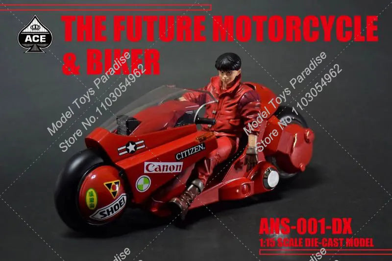 Akira: ACE TOYZ ANS-001 1/15 Scale Male Soldier Future Motorcycle Combat Vehicle Driver Model Accessories Fit Action Figure
