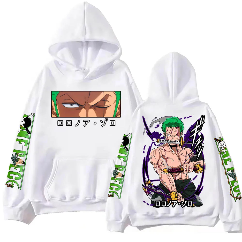 One Piece: Zoro Hoodie Harajuku Hip Hop Pullover Tops Sweatshirt Gift