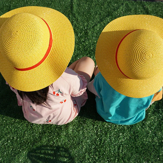 One Piece: Luffy Hat Straw Hat Performance Animation Cosplay Sun Protection Accessories Hat Summer Sun Hat Straw Hats For