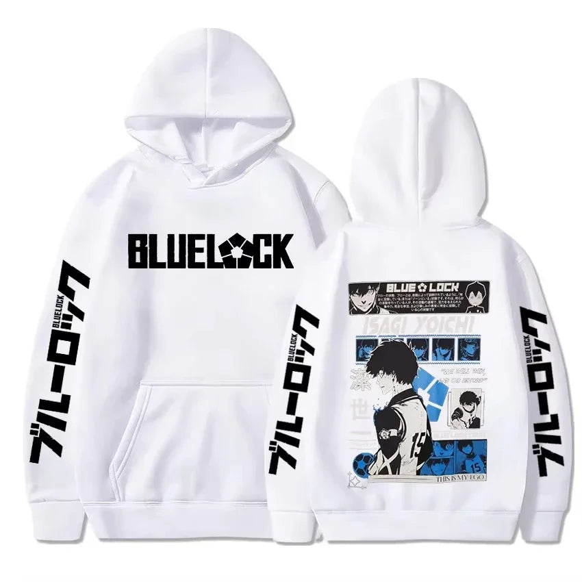 Blue Lock: Isagi Yoichi Printed Hooded Men Women Hot Manga Printed Hoodies Streetwear Harajuku