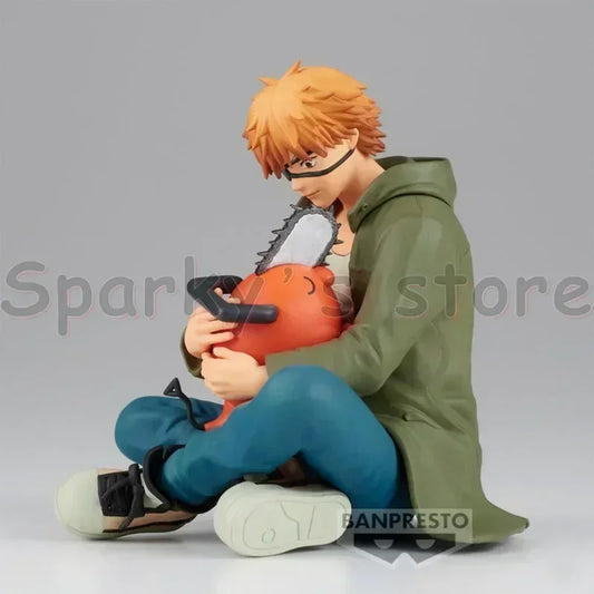 Chainsaw Man: Bandai Original Break Time Collection Figure Denji POCHITA POWER Action Figure Toys For Boys Girls Kids Gifts