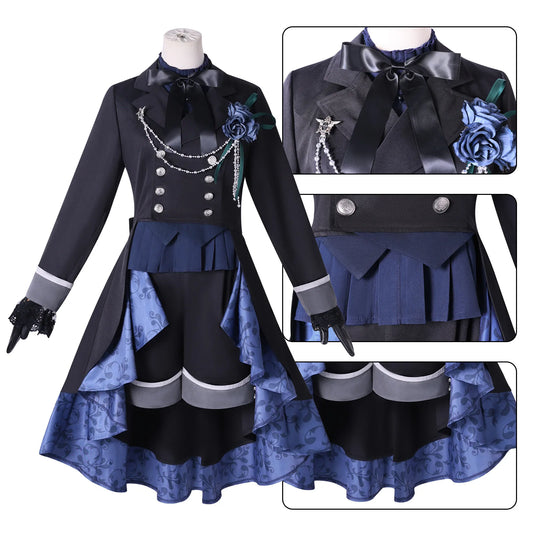 Black Butler: Ciel Phantomhive Cosplay Costume Elegant Victorian Gothic Devil Uniform for Anime Conventions Carnival Theme Partie