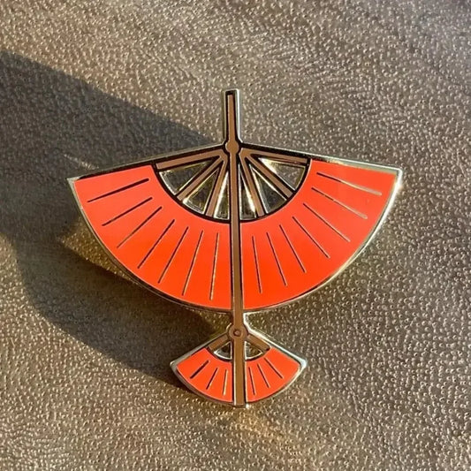 Avatar the Last Airbender: Lapel Collection - Red Glider Enamel Pin | Aang's ATLA Leo Lotus Art
