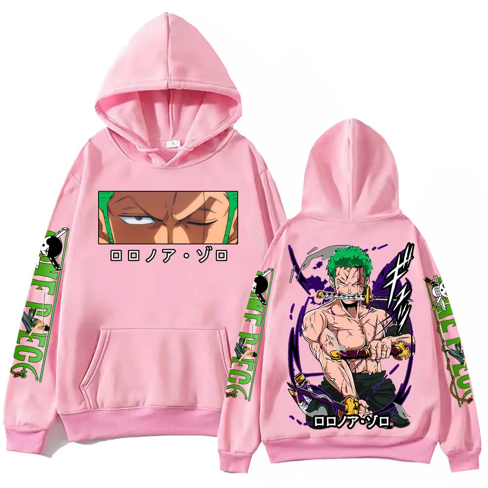 One Piece: Zoro Hoodie Harajuku Hip Hop Pullover Tops Sweatshirt Gift