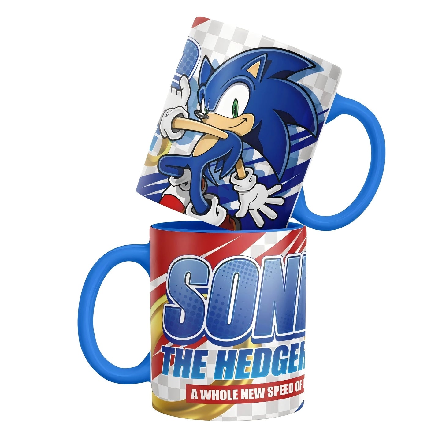 Sonic The Hedgehog: Shadow The Hedgehog Cup Couple Ceramic Breakfast Coffee Milk Cup with Christmas Birthday Gifts
